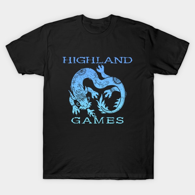 Scottish Highland Games With Dragon T-Shirt by Pine Hill Goods